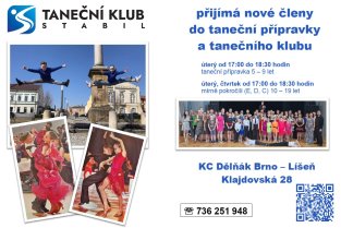 NÁBOR nových členů do tanečního klubu
